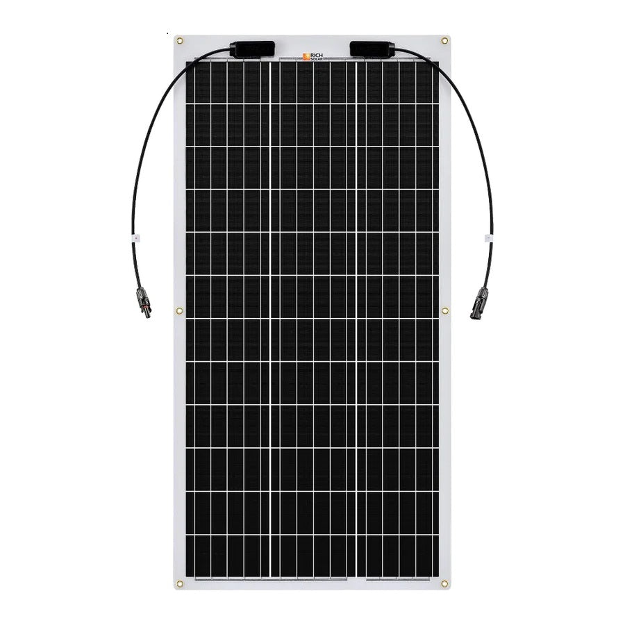 Rich Solar MEGA 100 Watt Monocrystalline Solar Panel Front vertical