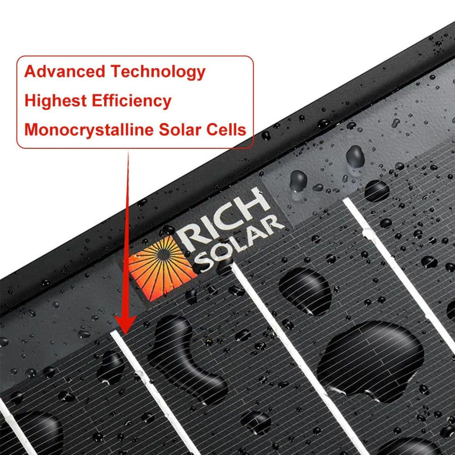 Rich Solar MEGA 100 Watt ONYX Monocrystalline Solar Cell