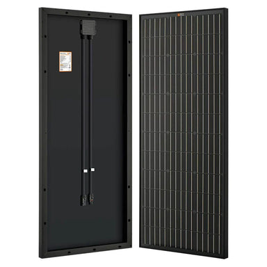 Rich Solar MEGA 100 Watt ONYX Monocrystalline Solar Panel Front And Back