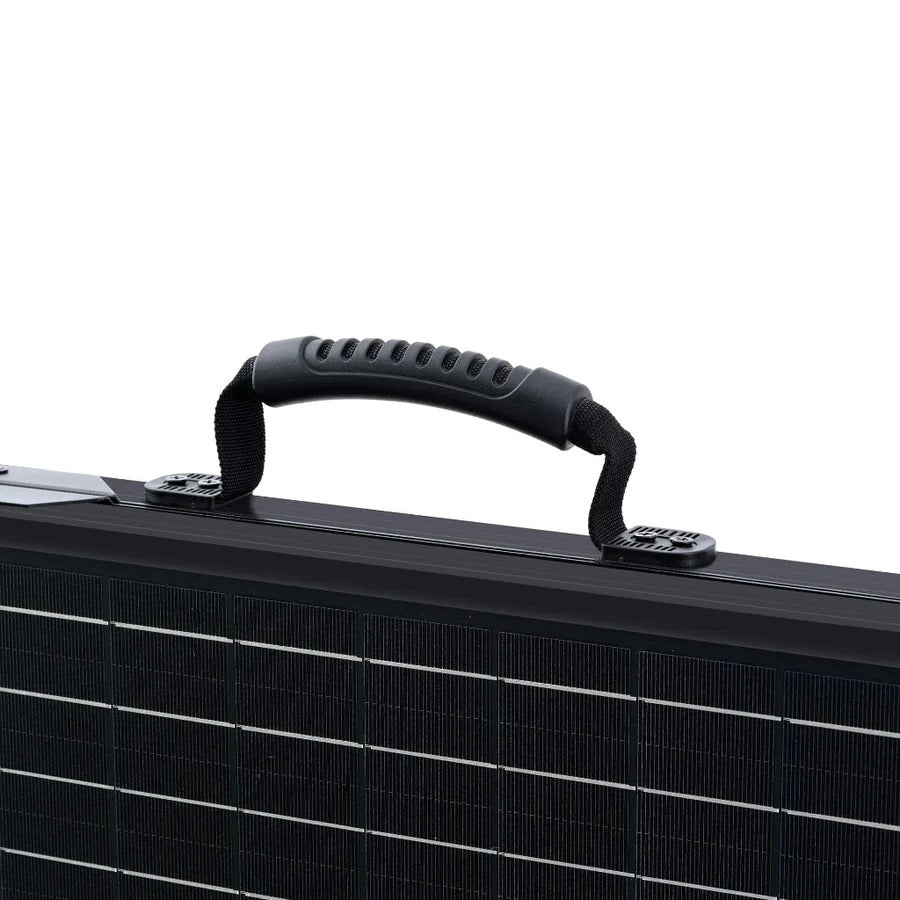 Rich Solar MEGA 100 Watt Portable Solar Panel Briefcase Handle View