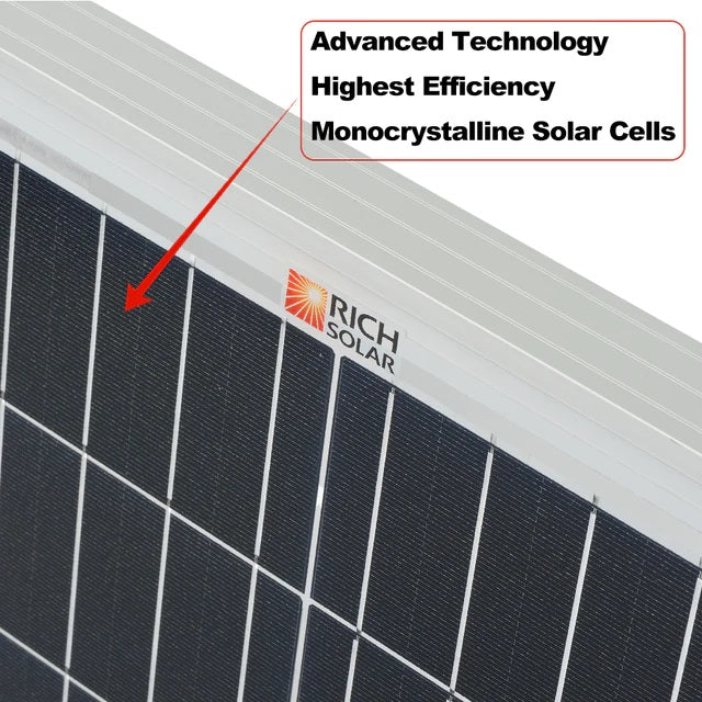 Rich Solar MEGA 200 Watt Monocrystalline 24V Solar Cell