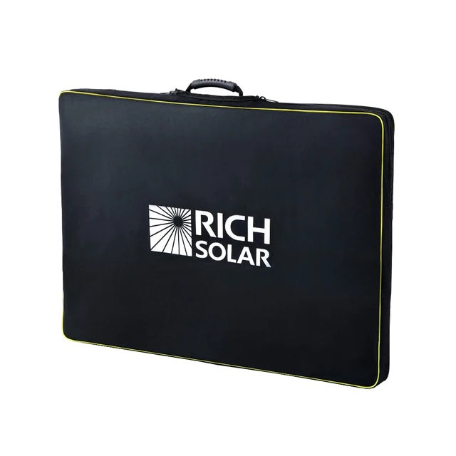 Rich Solar Mega 200 Watt Portable Solar Panel Briefcase Close Front view