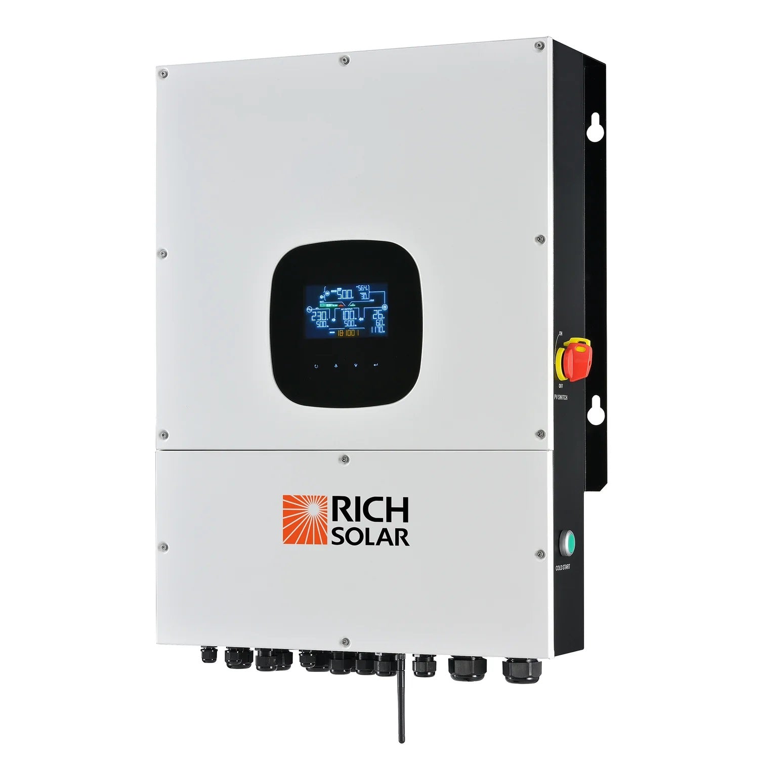 Rich Solar NOVA 12K PV Hybrid Inverter Right Side View