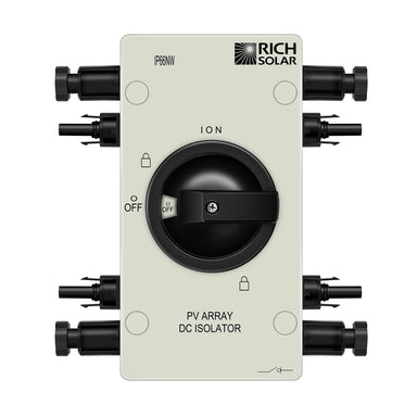 Rich Solar Solar PV DC Quick Disconnect Switch 1200V 32 Amps Front View 