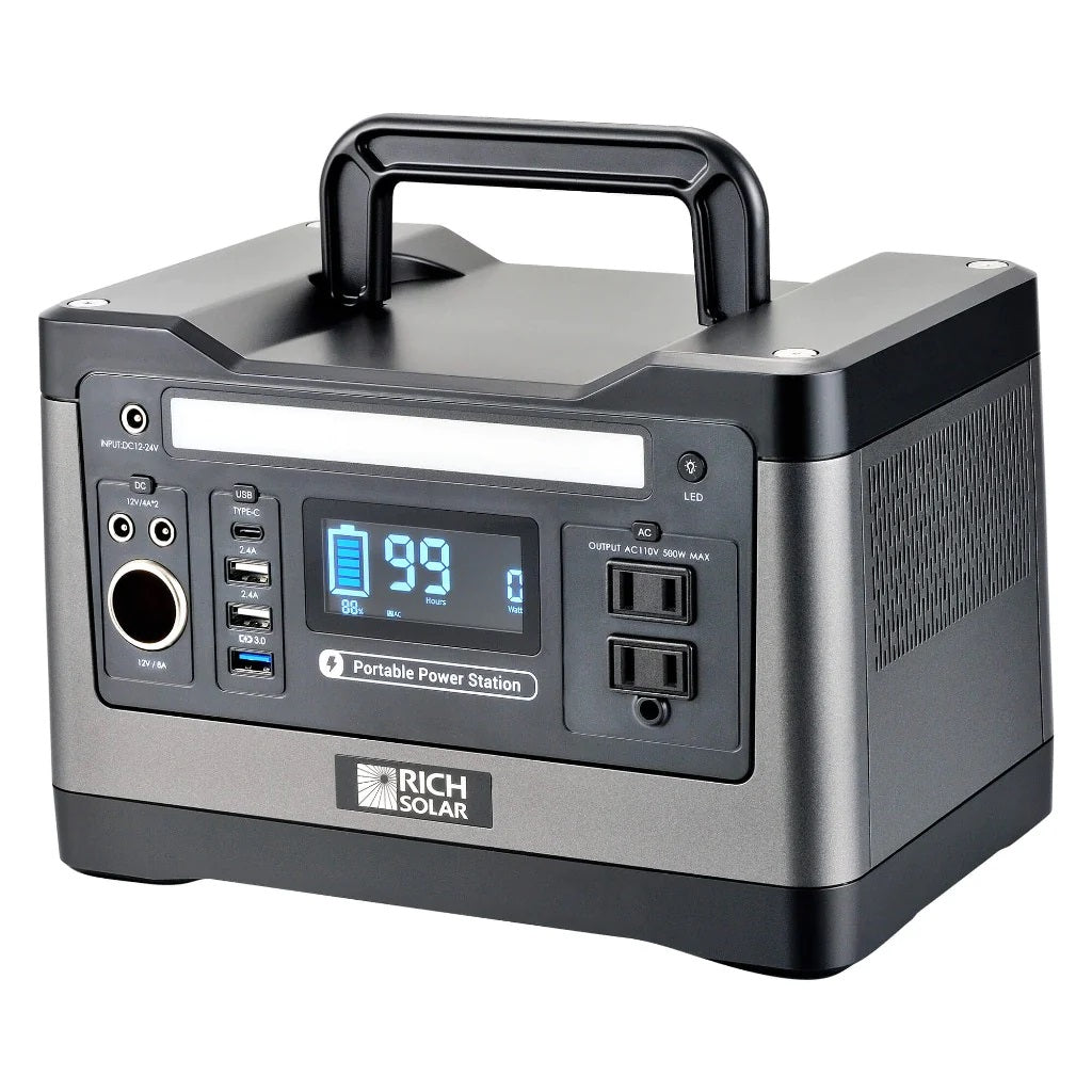 Rich Solar X500 Lithium Portable Power Station Right View