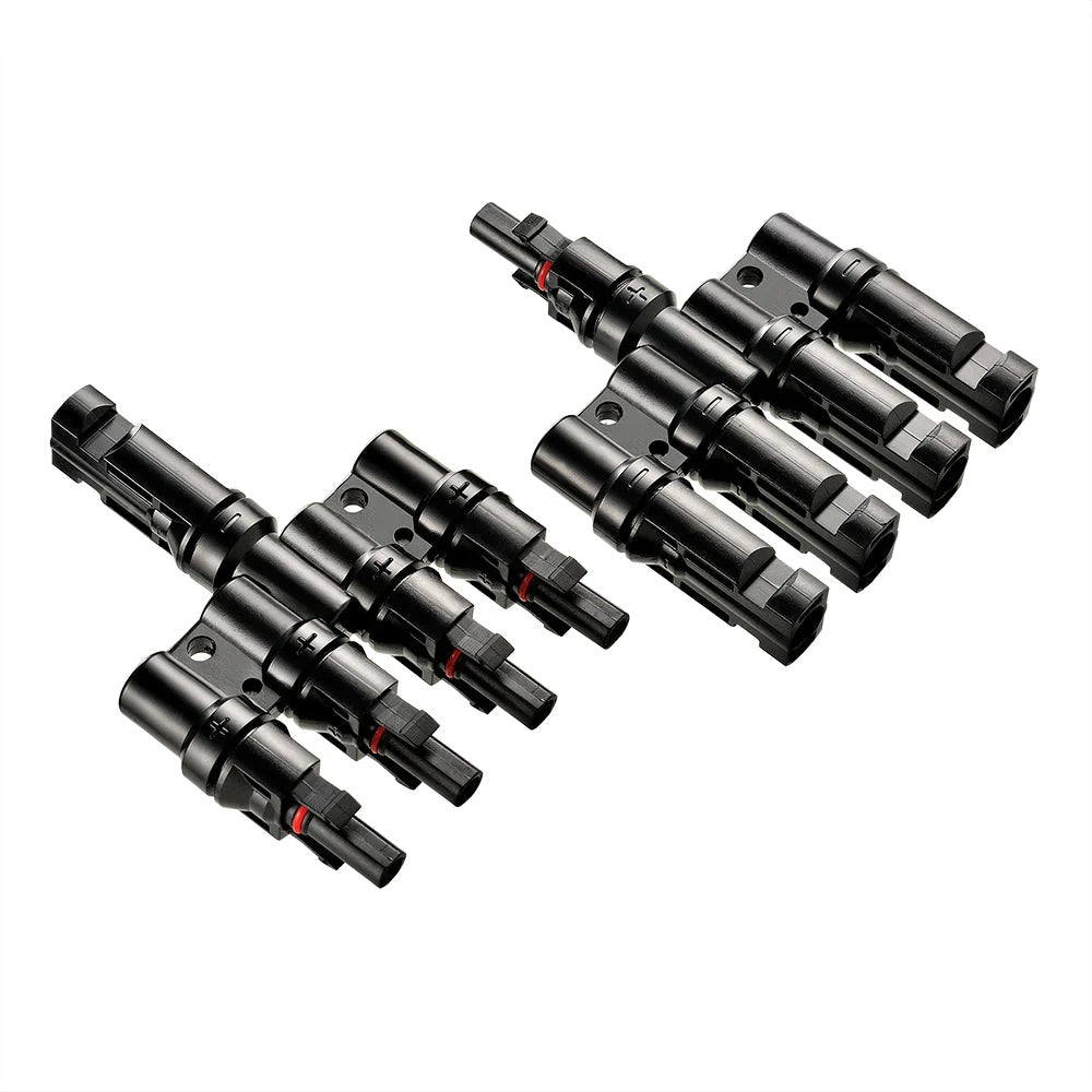 Rich Solar Y Branch Parallel Connectors 4 to 1 Left Side View