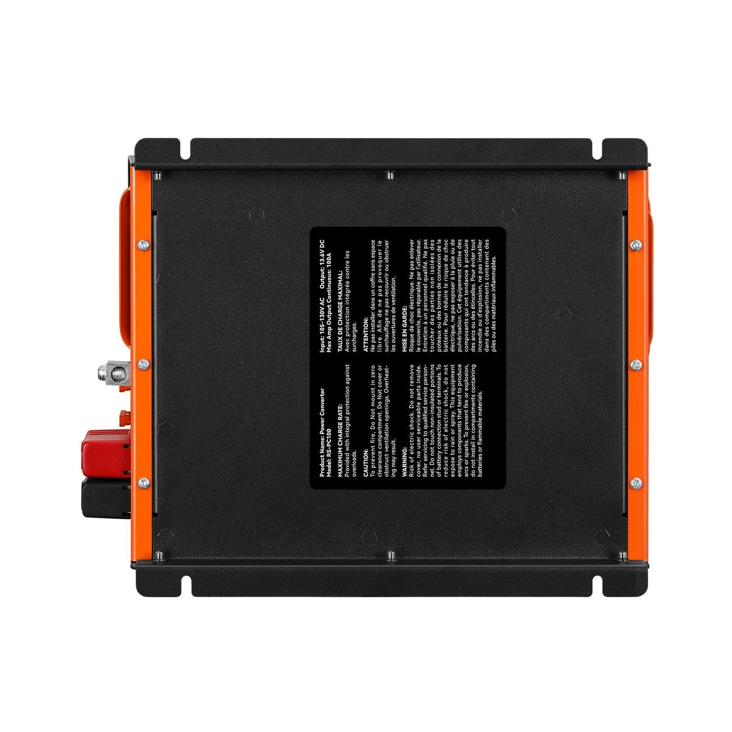 Rich Solar 100 Amp Power Converter Bottom View