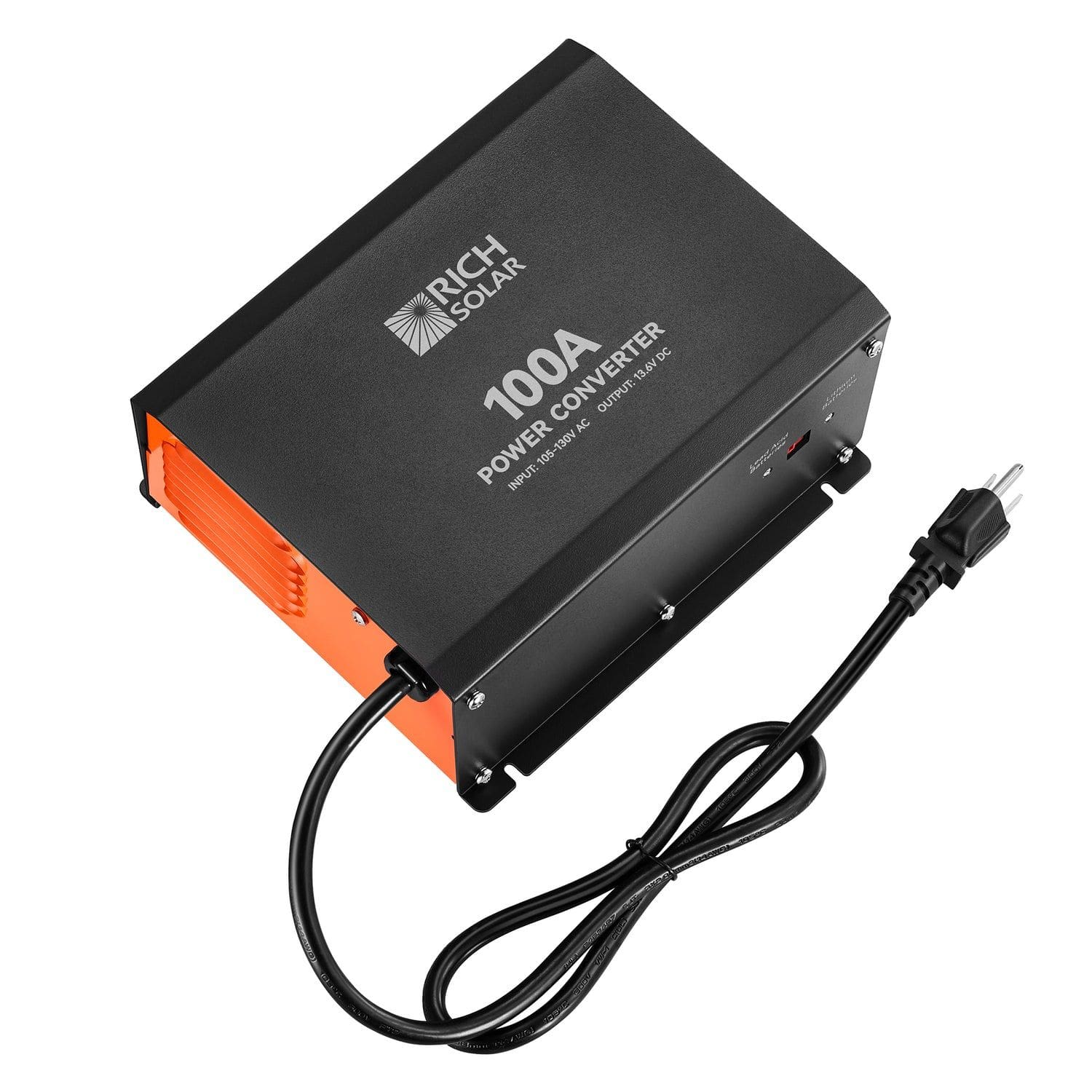 Rich Solar 100 Amp Power Converter Top View right side