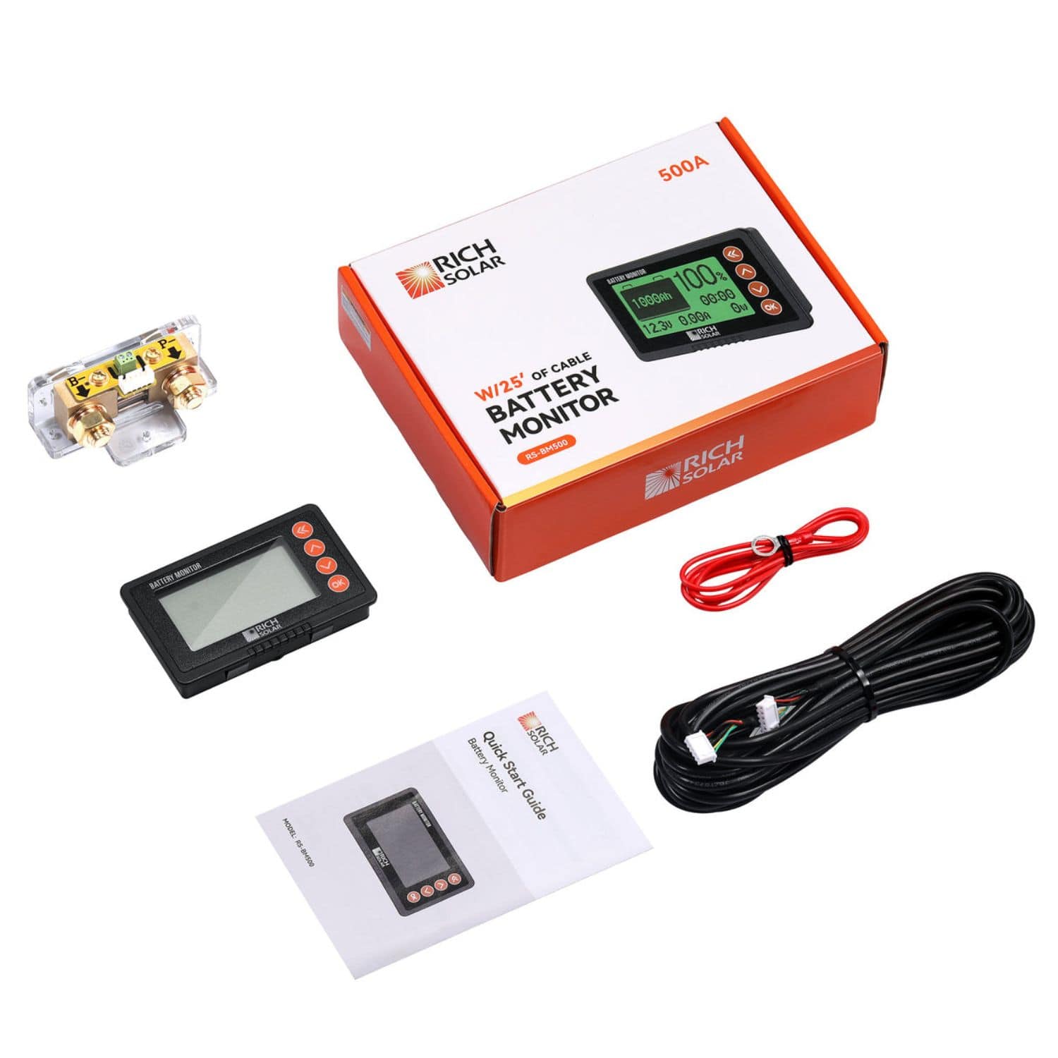 Rich Solar 500 Amp Battery Monitor box included