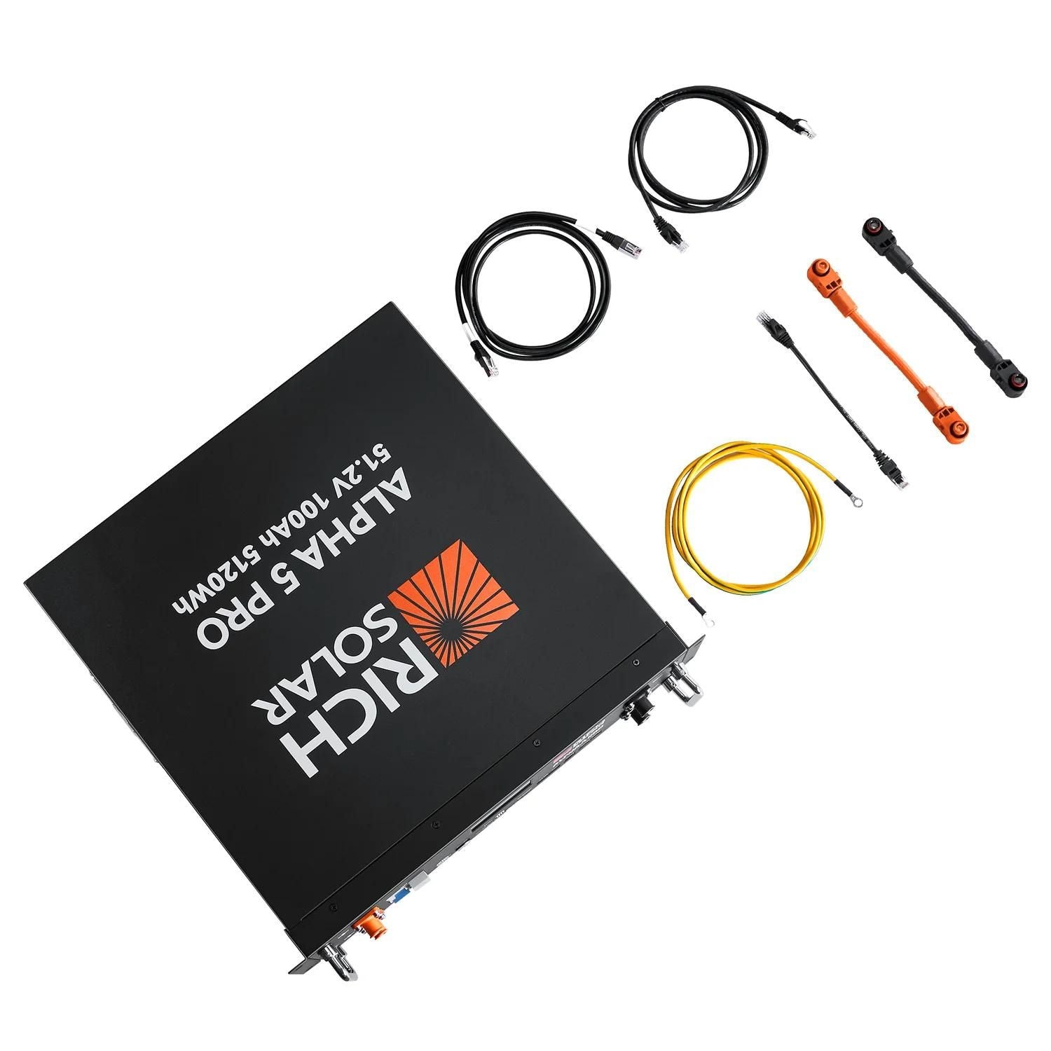 Rich Solar ALPHA 5 PRO 51.2V with cords
