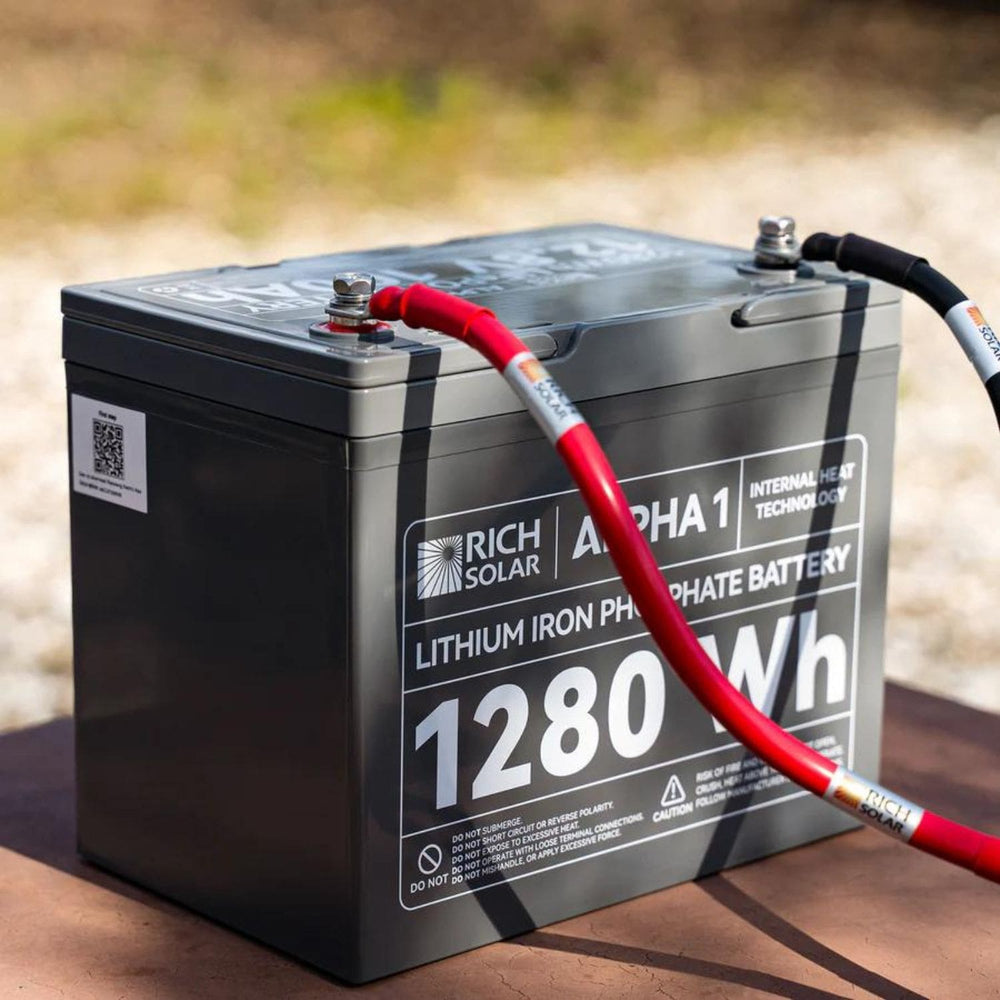 Rich Solar Alpha 1 Battery With Wires