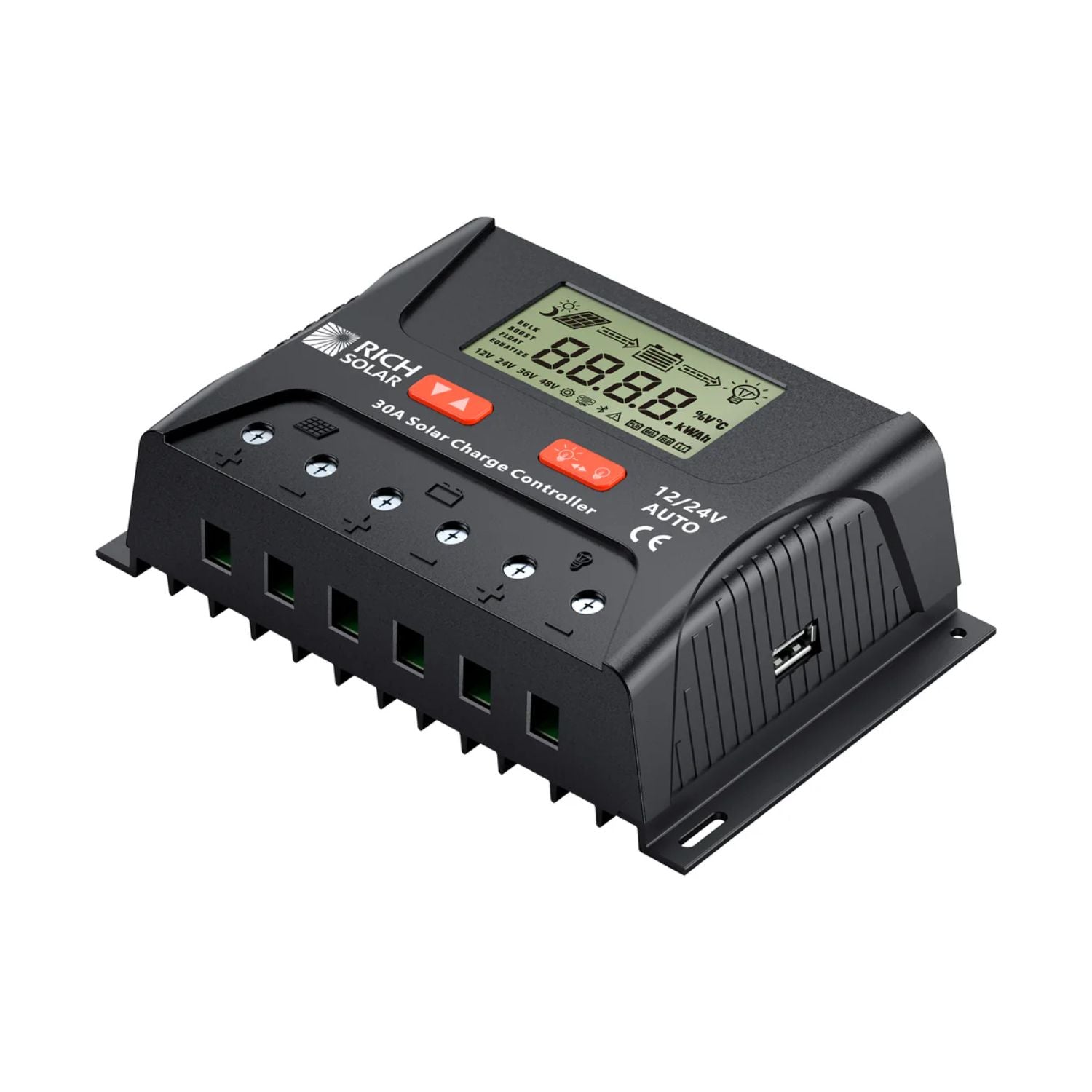 Rich Solar BRAVO LEGEND 30 Amp PWM Solar Charge Controller 2