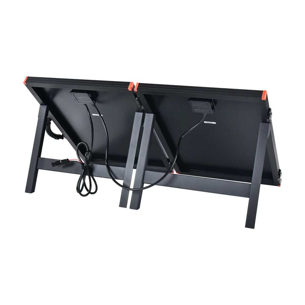 Rich Solar MEGA 100 Watt Briefcase Portable Solar Charging Kit back view