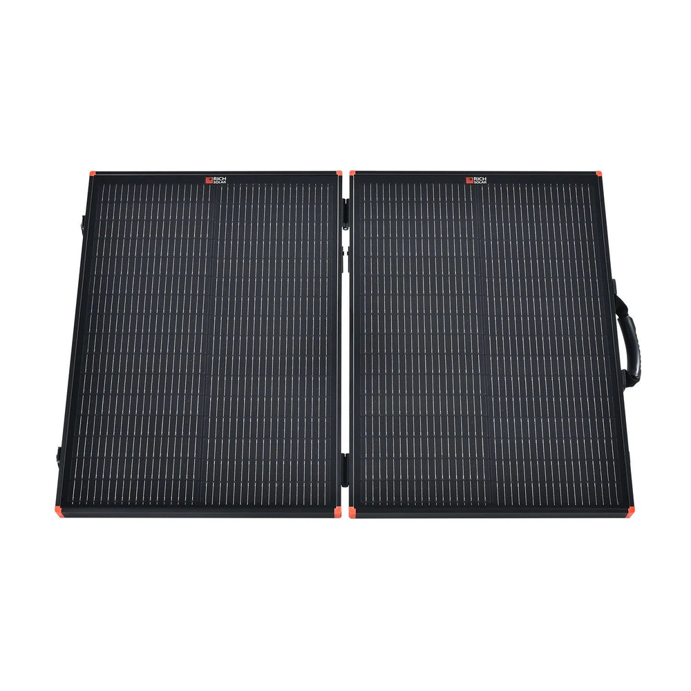 Rich Solar MEGA 100 Watt Briefcase Portable Solar Charging Kit front view