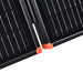 Rich Solar MEGA 100 Watt Briefcase Portable Solar Charging Kit orange corners close up