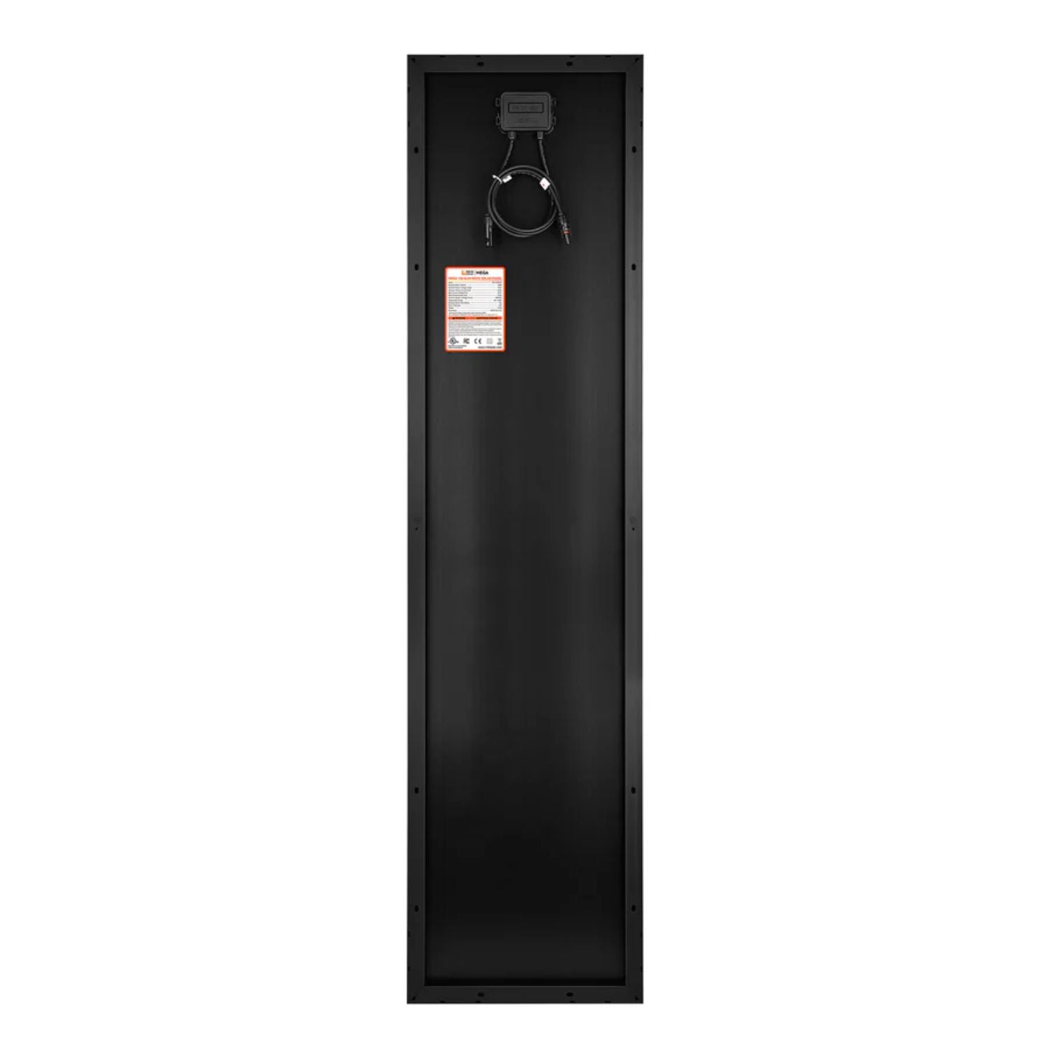 Rich Solar MEGA 130 Watt Slim Solar Panel black back view