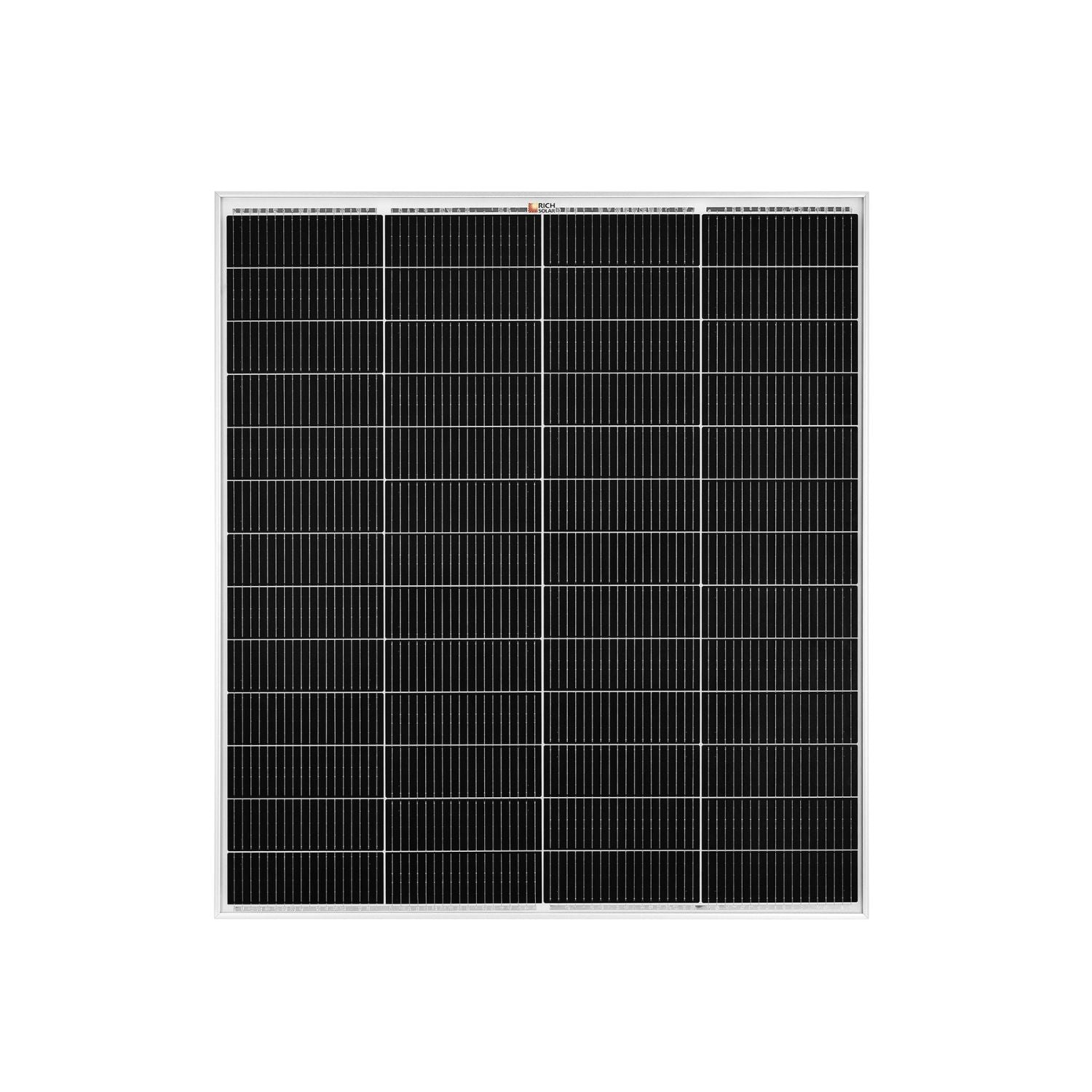 Rich Solar MEGA 175 PRO 175 Watt Solar Panel with 20 FT MC4 Extension Cable Set front view