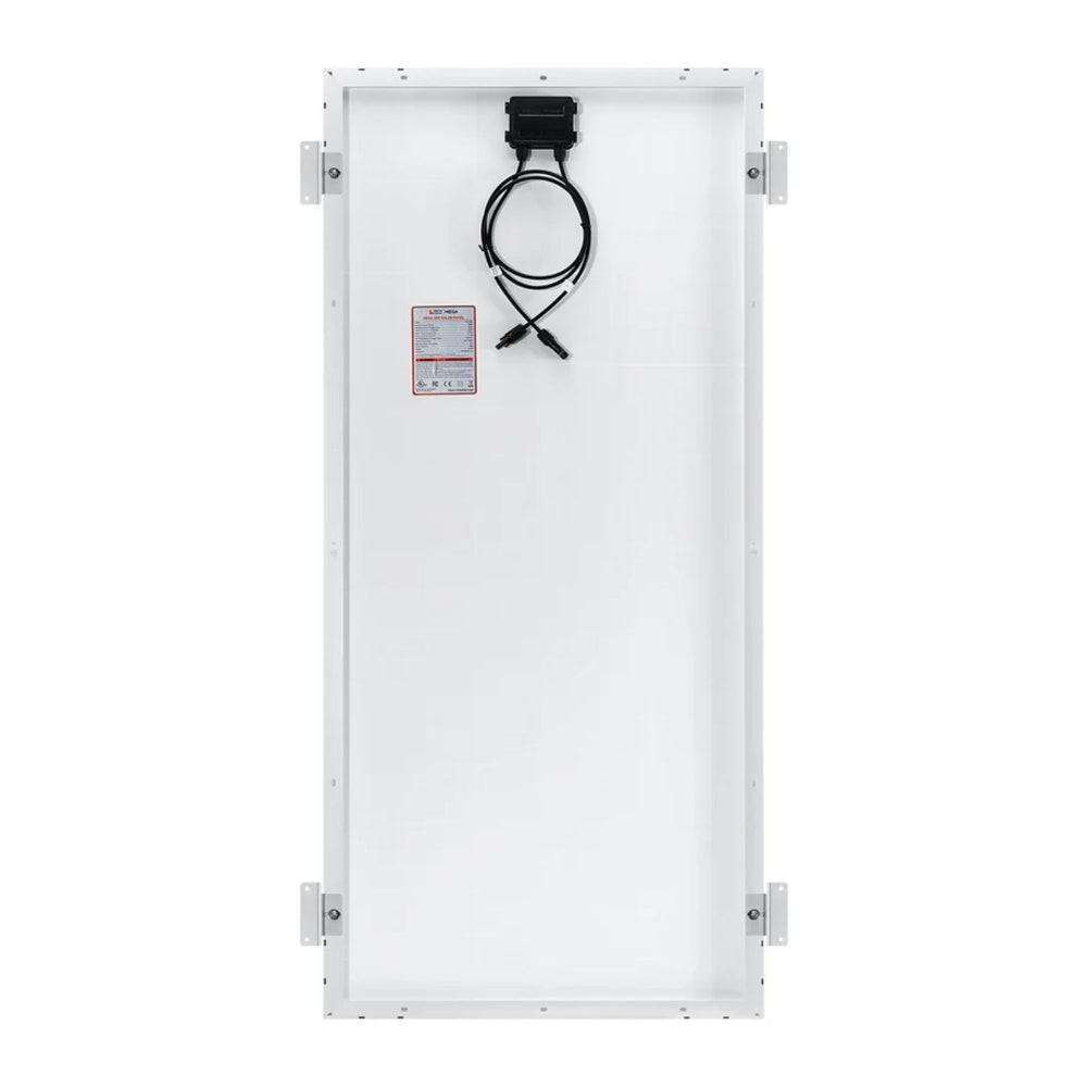 Rich Solar MEGA 200 WITH 3/4" Z BRACKETS Solar Panel back view