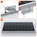 Rich Solar MEGA 200 WITH 3/4" Z BRACKETS Solar Panel close up view of on how to install