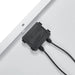 Rich Solar MEGA 200 WITH 3/4" Z BRACKETS Solar Panel close up wire view