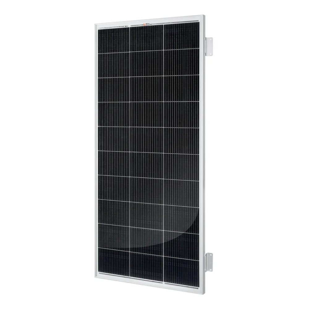 Rich Solar MEGA 200 WITH 3/4" Z BRACKETS Solar Panel left view