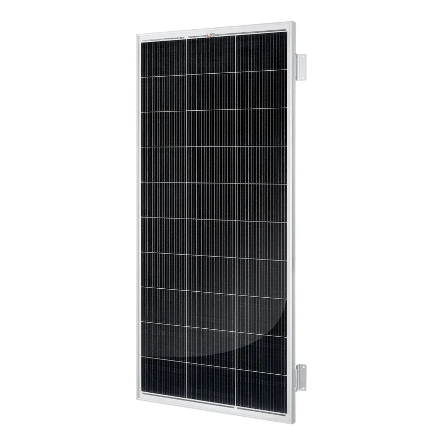 Rich Solar MEGA 200 WITH 3/4" Z BRACKETS Solar Panel left view