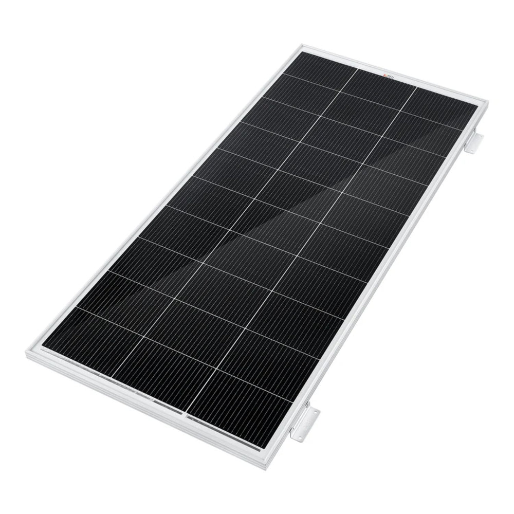 Rich Solar MEGA 200 WITH 3/4" Z BRACKETS Solar Panel right view