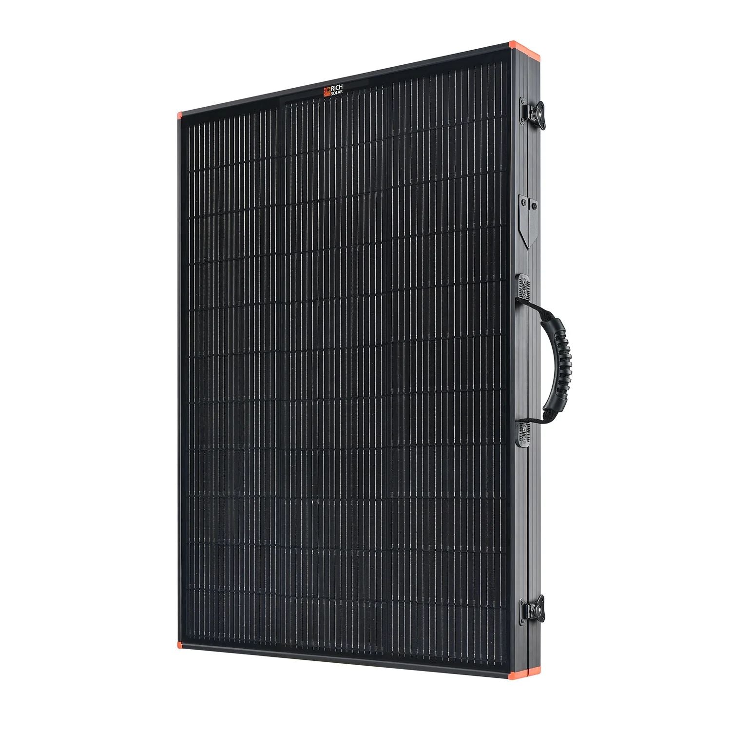 Rich Solar MEGA 200 Watt Briefcase Portable Solar Charging Kit when close