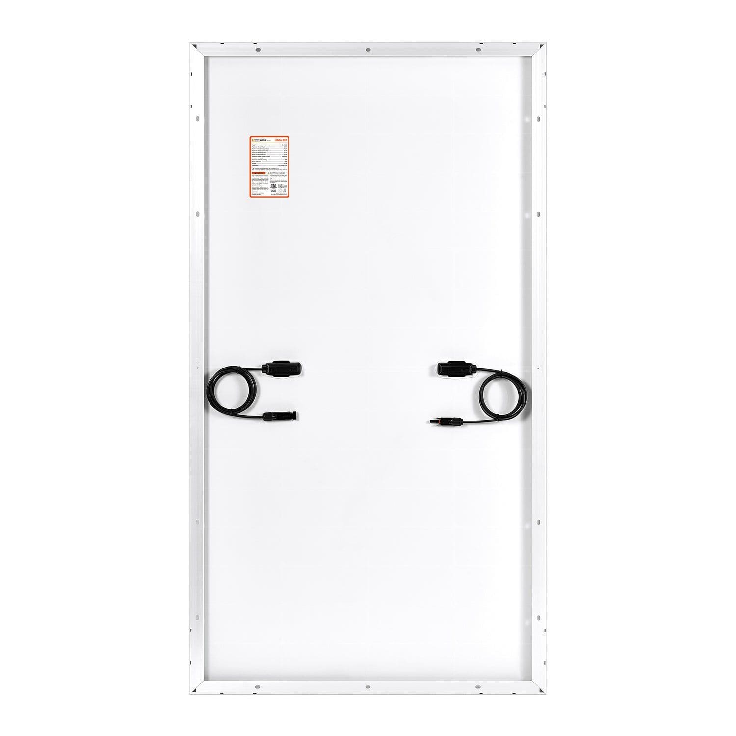 Rich Solar MEGA 220 Watt Solar Panel back view