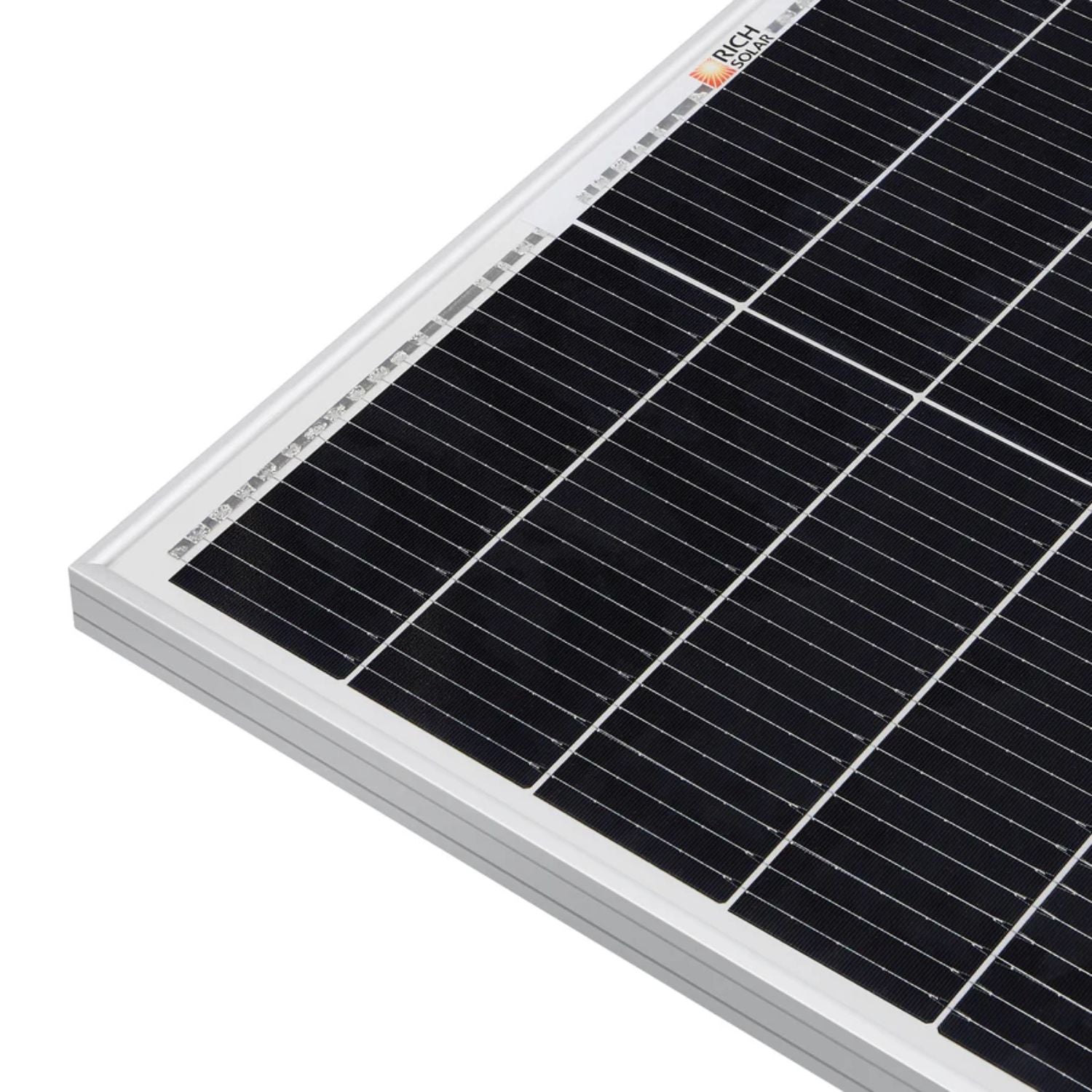 Rich Solar MEGA 335 PRO front edge close-up view