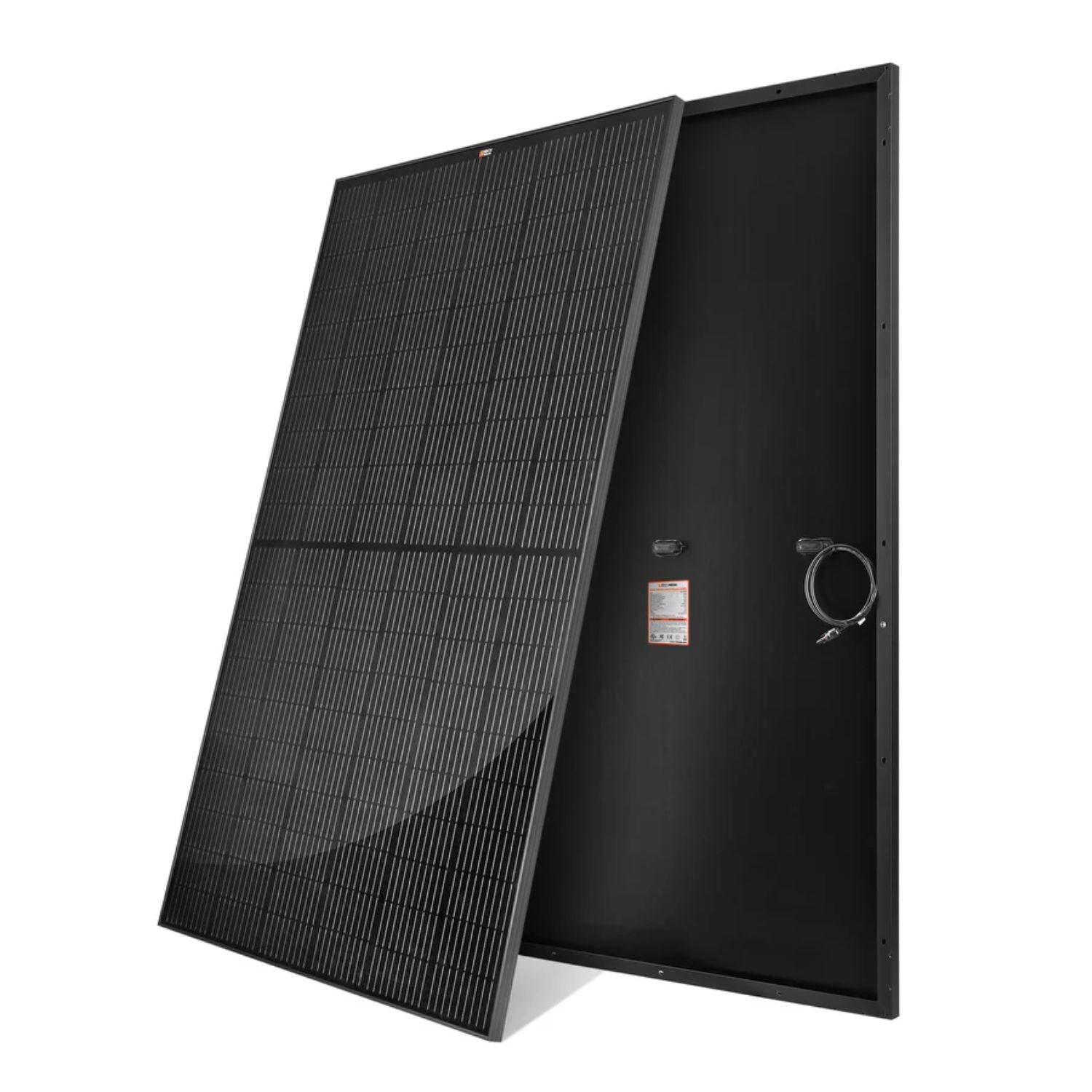 Rich Solar MEGA 370 PRO ONYX Watt Solar Panel front and back view