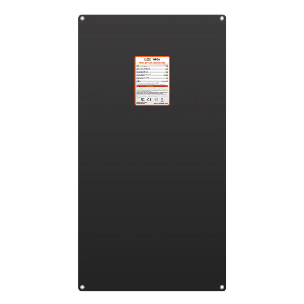 Rich Solar MEGA 50 FLEX 12V Flexible Solar Panel back view