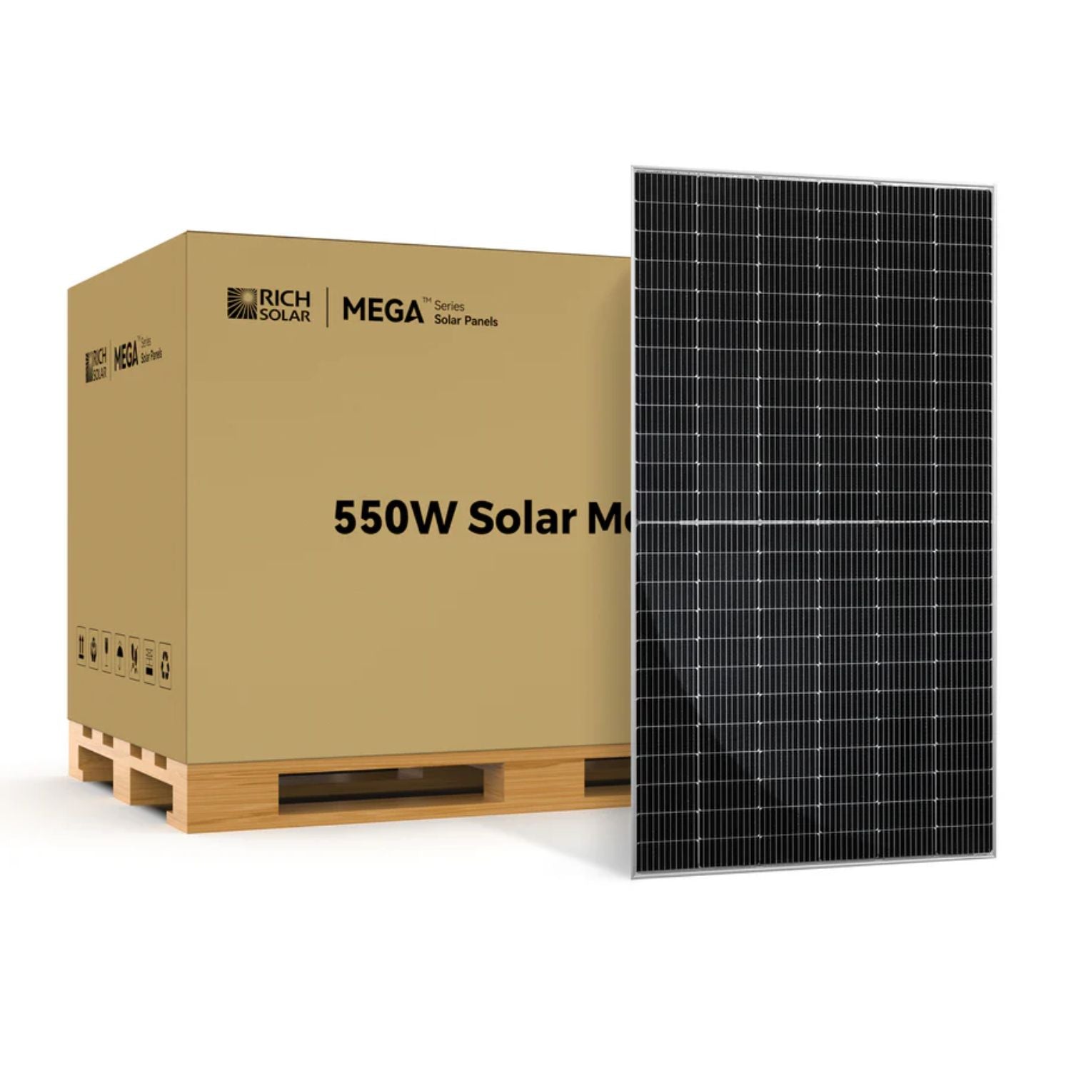 Rich Solar MEGA 550 Watt Bifacial Solar Panel 
