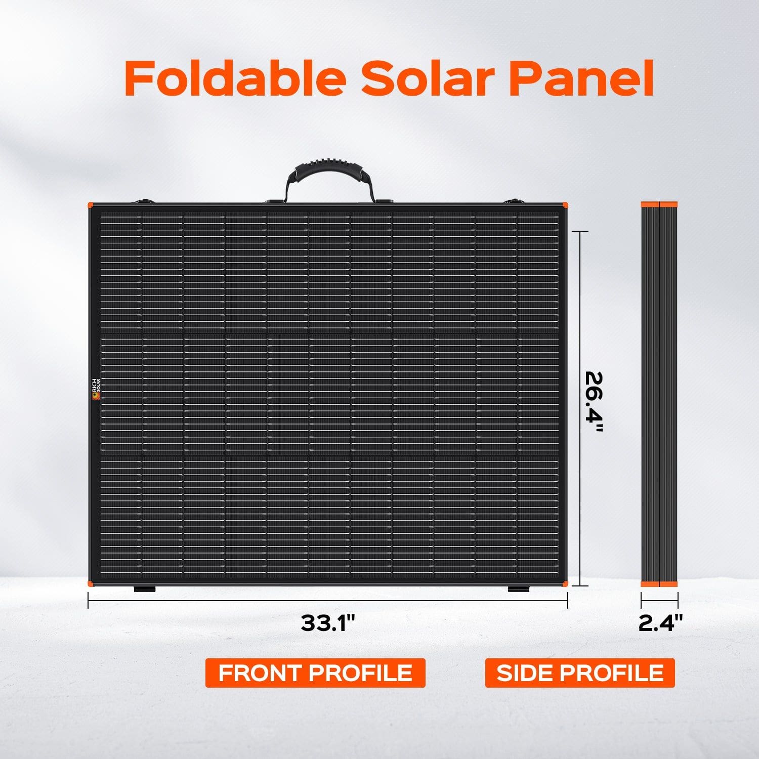 Rich Solar Mega 200W Portable Solar Panel Briefcase Dimensions
