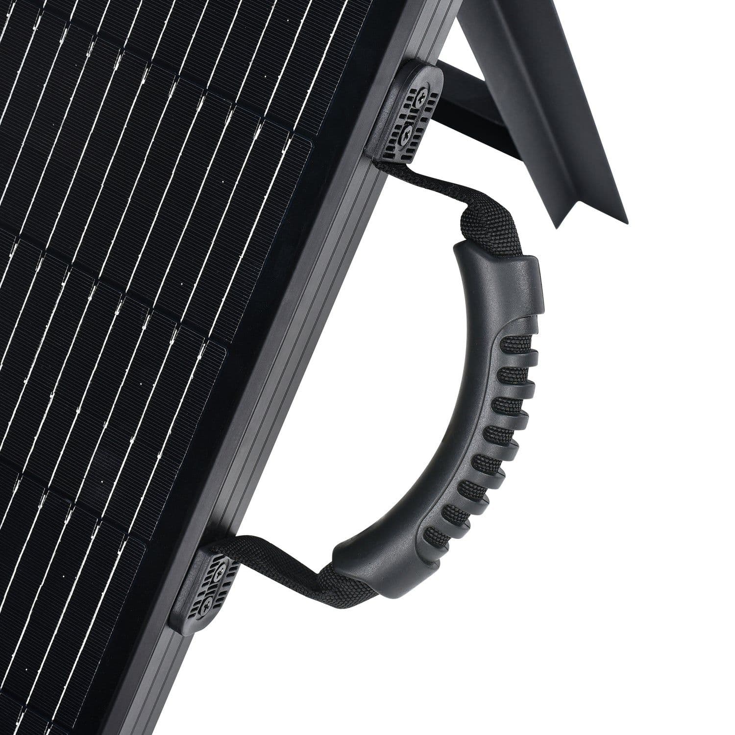 Rich Solar Mega 200W Portable Solar Panel Briefcase Handle Close up