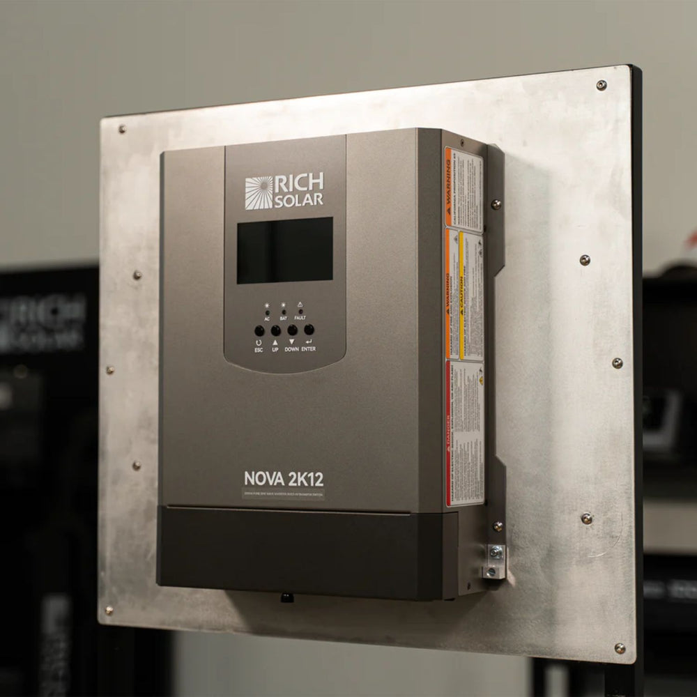 Rich Solar NOVA 2K12 Inverter Front left view
