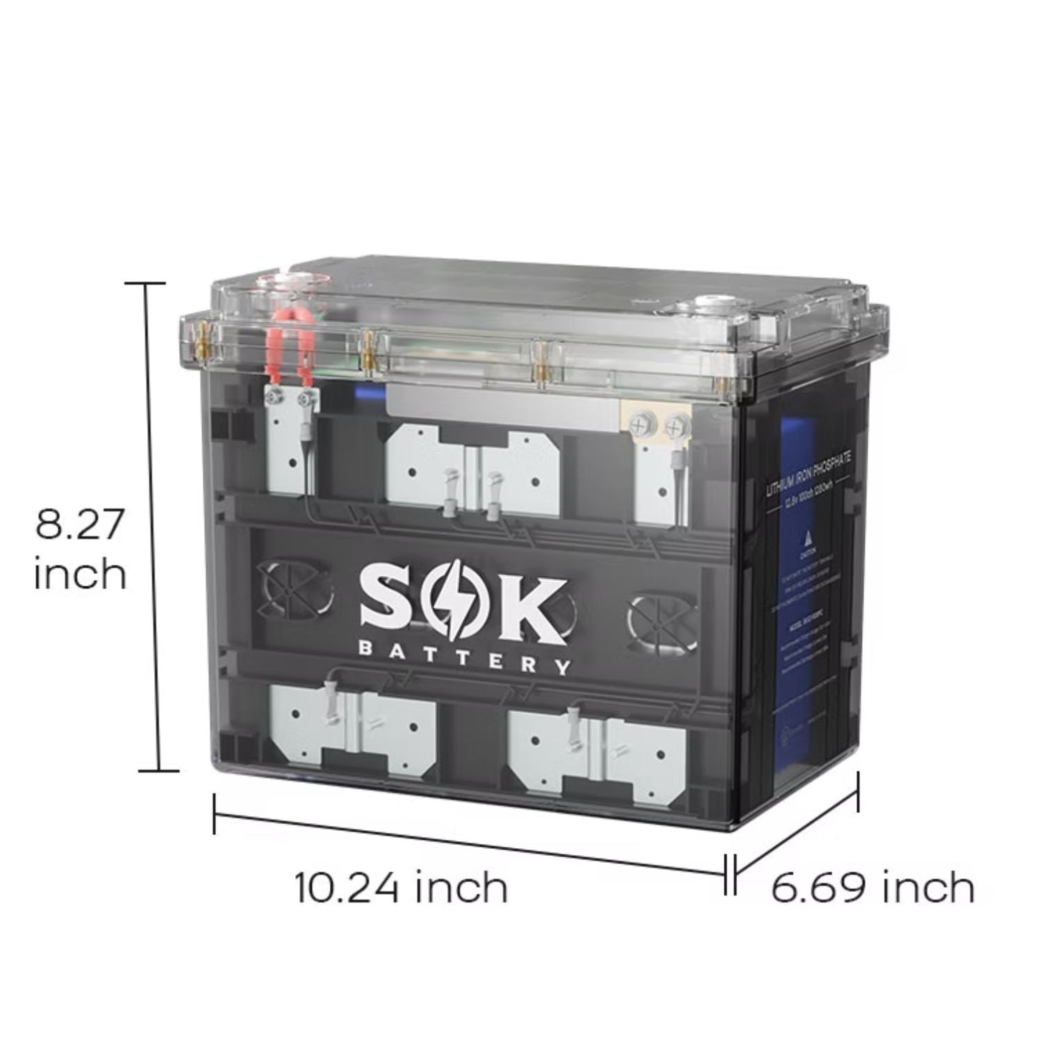 SOK 12V100Ah LiFePO4 Battery dimensions