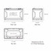 SOK 24V150Ah Battery,Built-in heater & Bluetooth,Victron CAN Comms SK24V150PH Front, Top, and Side view with dimension