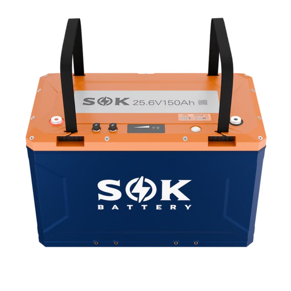 SOK 24V150Ah Battery,Built-in heater & Bluetooth,Victron CAN Comms SK24V150PH front view