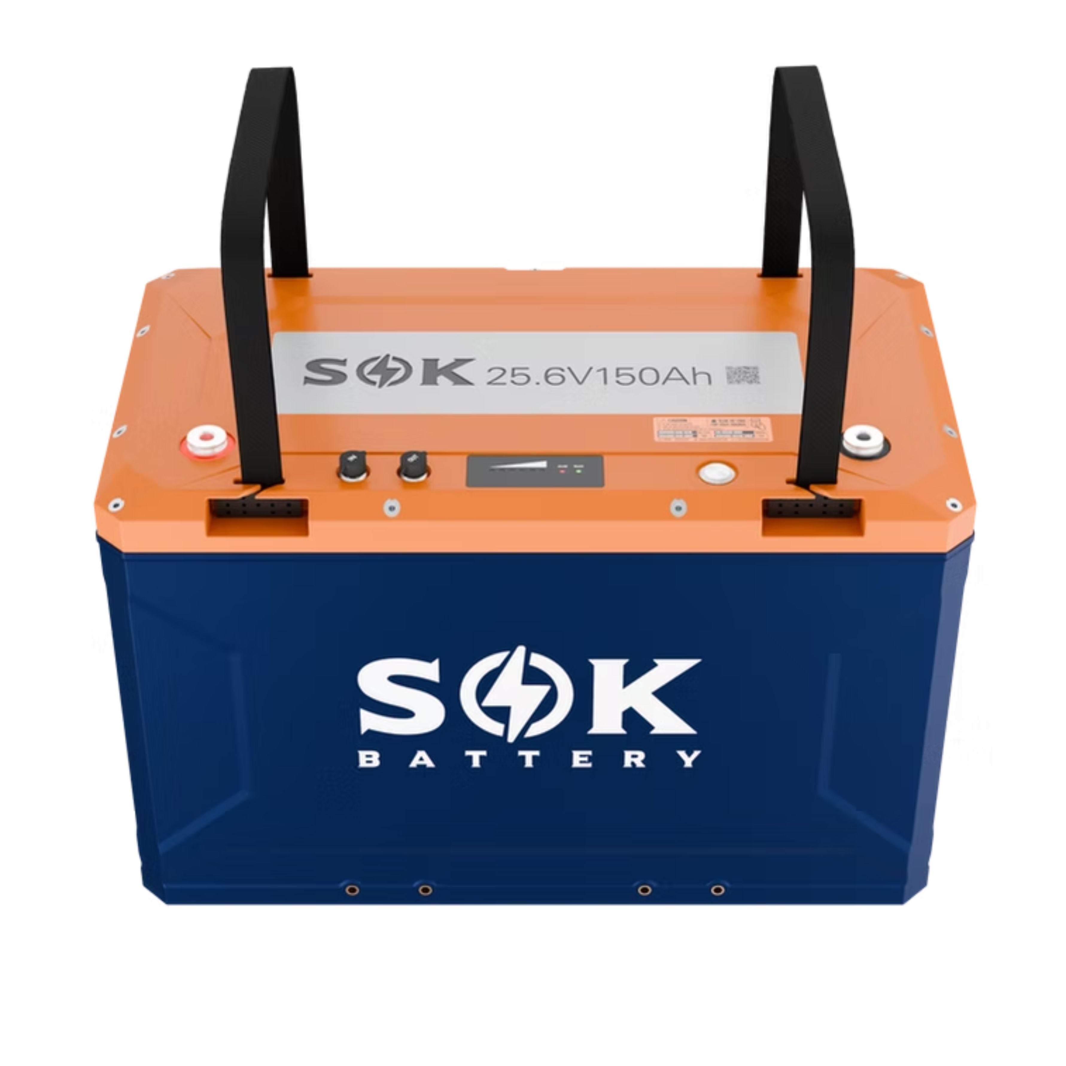 SOK 24V150Ah Battery,Built-in heater & Bluetooth,Victron CAN Comms SK24V150PH front view