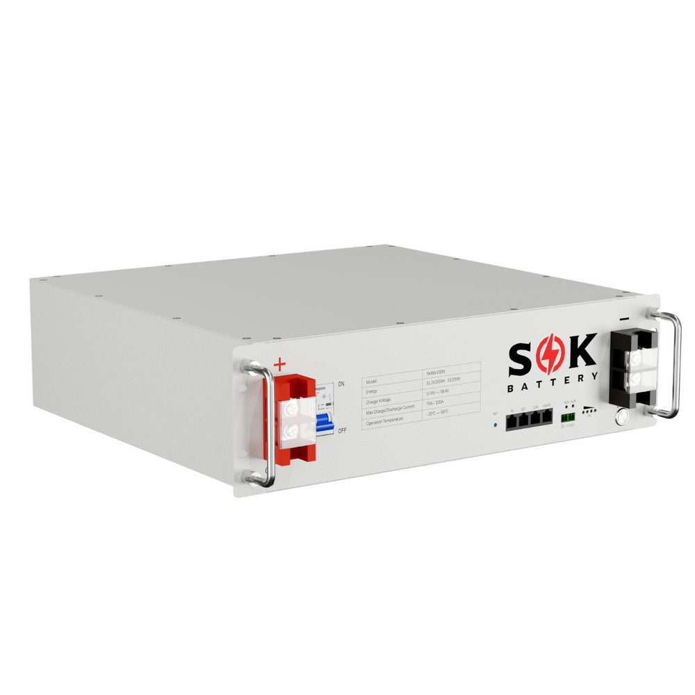 SOK 48V100Ah Server Rack LiFePO4 Battery SK48V100N right side view
