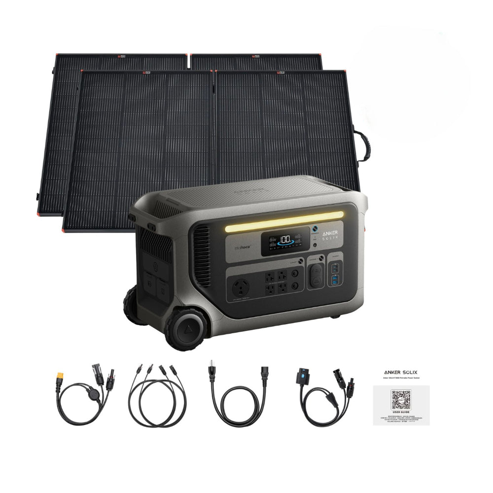 Anker SOLIX F3000 Portable Power Station | 3072Wh | 3600W | 2400W Solar Input