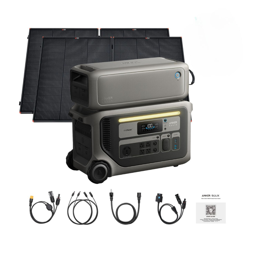 Anker SOLIX F3000 Portable Power Station | 3072Wh | 3600W | 2400W Solar Input