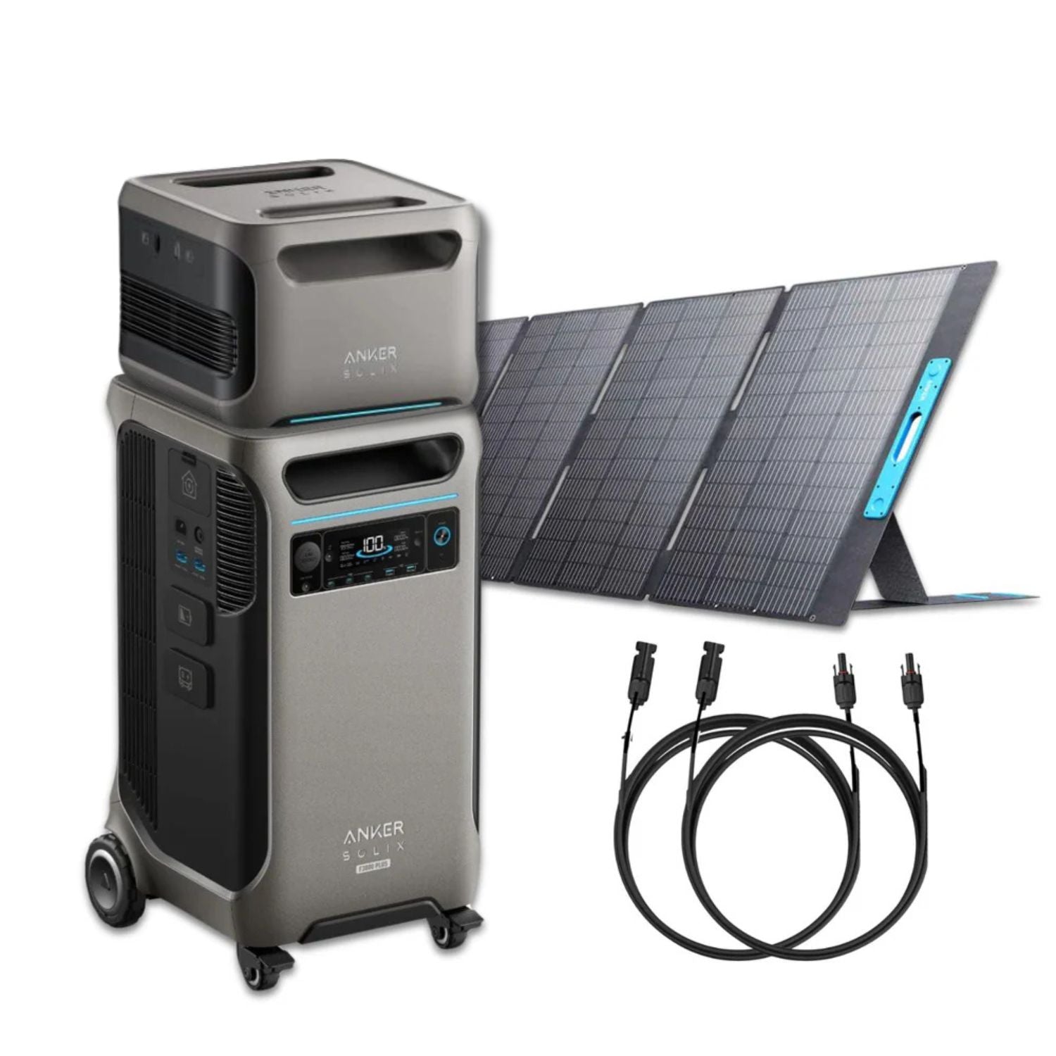 SOLIX F3800 Plus Portable Solar Kit with one  400W Portable Solar Panel and one BP3800 Battery