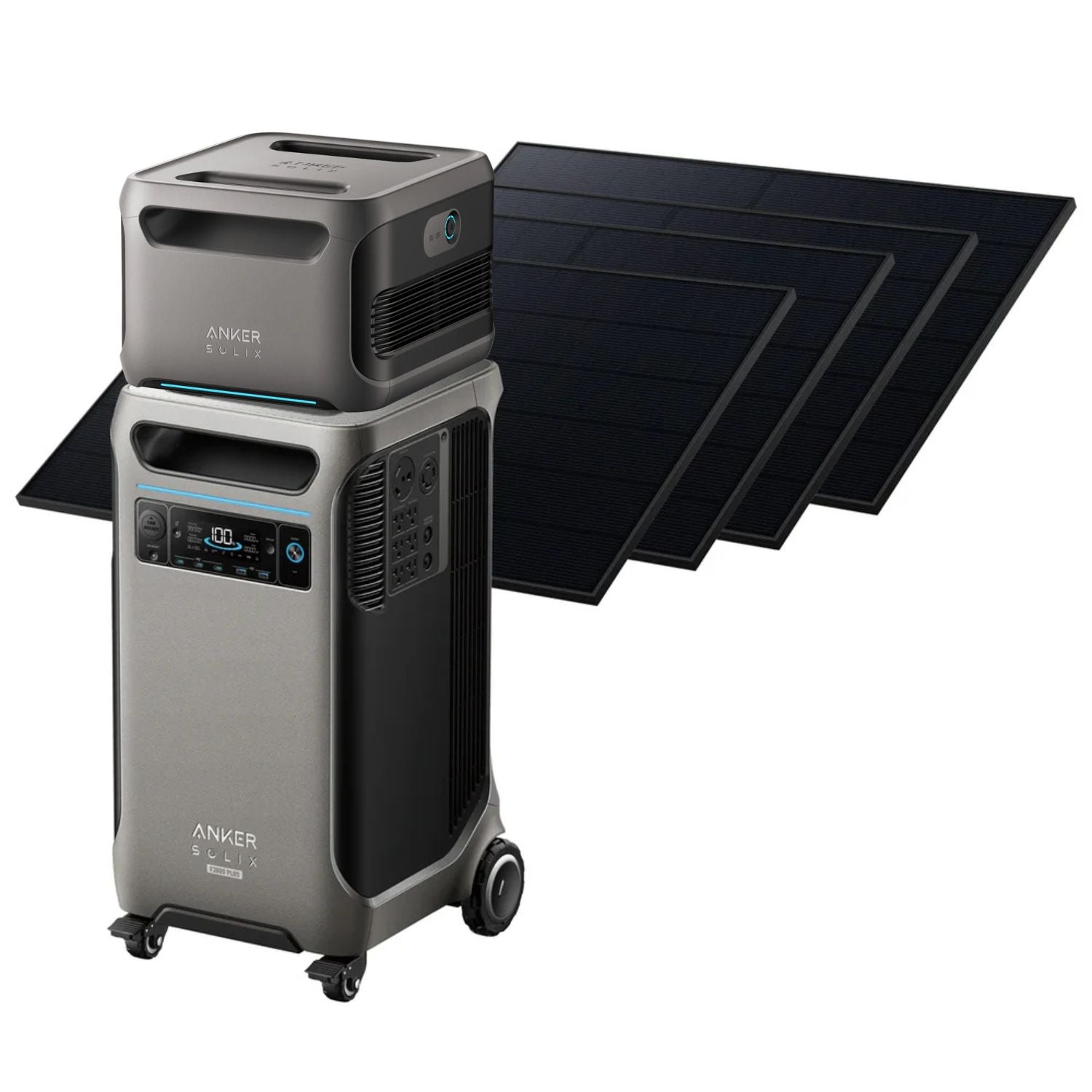 SOLIX F3800 Plus with four 410W Rigid Solar Panels with one BP3800 Battery