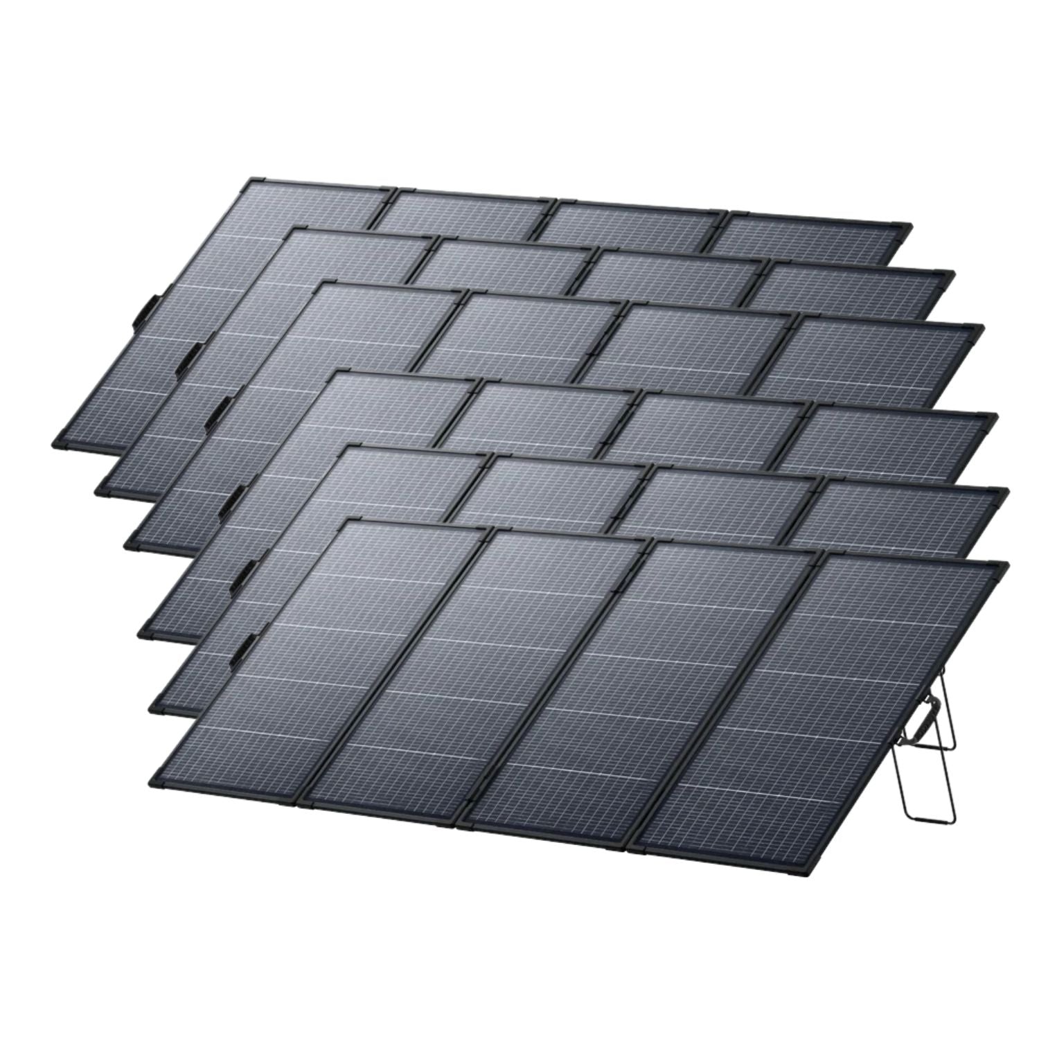 Six  Anker SOLIX PS400 Bifacial Portable Solar Panel