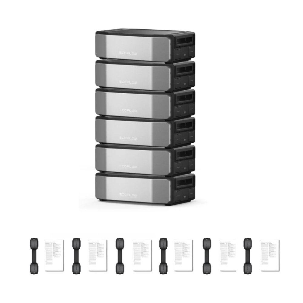 Six Ecoflow DELTA Pro Ultra X Battery with inclusions