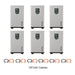 Six RUiXU Lithi2-16 16kWh Battery System with 6 pair OP140 Cables