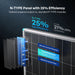 Solar panel with N-Type technology highlighting efficiency and components