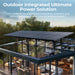 Solar panels on a modern house roof